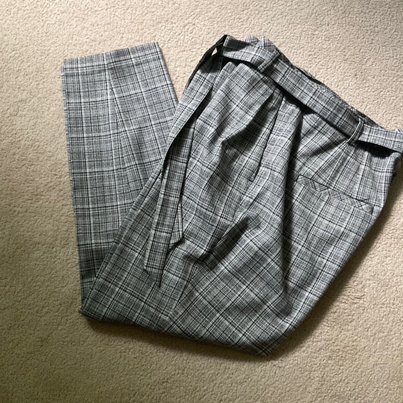 RW&Co. black and white plaid pants - size 12 NWOT - Picture 1 of 8